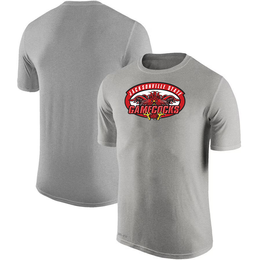 Custom Jacksonville State Gamecocks Name And Number Tshirts-Grey